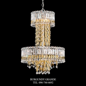 Triandra LR1010N, Luxury Crystal Ceiling Lamp from Schonbek, America